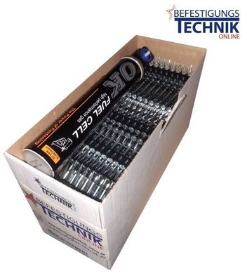 Stahl-und Betonnägel 2,6x15mm HC6 Gas blau für Würth Diga CS1 Spit Pulsa 1000 Powers