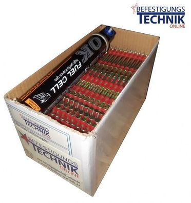 Stahl-und Betonnägel 3,0x22mm HC6 Gas blau für Würth Diga CS1 Spit Pulsa 1000 Powers