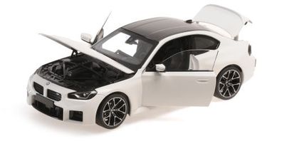 BMW Miniatur M2 Coupe G87 1:18 weiß