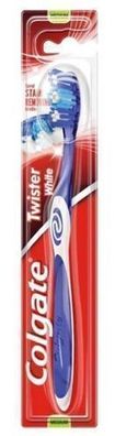 Colgate Twister White Zahnbuerste, mittel, 1 Stueck