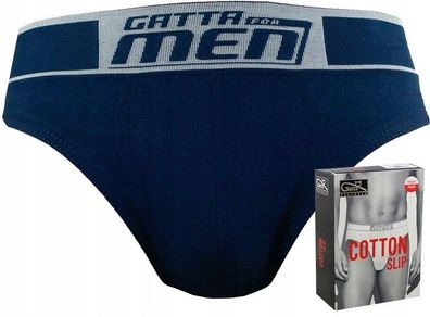 Gatta Herren Cotton Sli Slip aus Baumwolle Basic Men klassische Höschen Pants-1 Stück