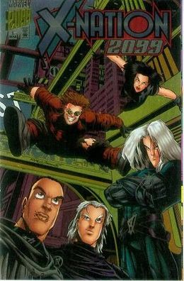 X-Nation 2099 # 1 (Humberto Ramos) (wraparound foil cover) (USA, 1996)
