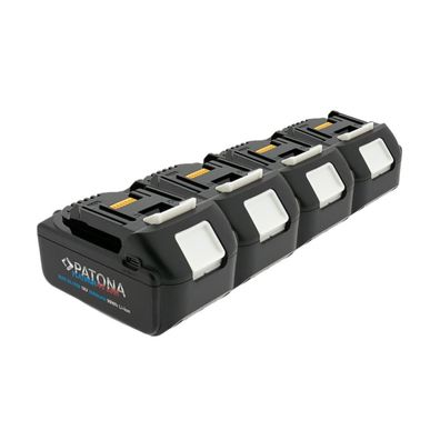 4x Akku mit USB-C In- und Output kompatibel mit Makita 18V BL1850B u. BL1860B |