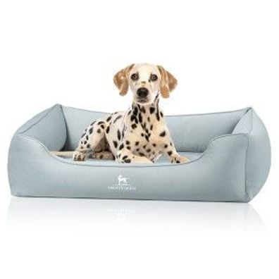 Knuffelwuff orthop. Hundebett Oliver aus pflegel. Easy Clean Stoff in Wildlederoptik