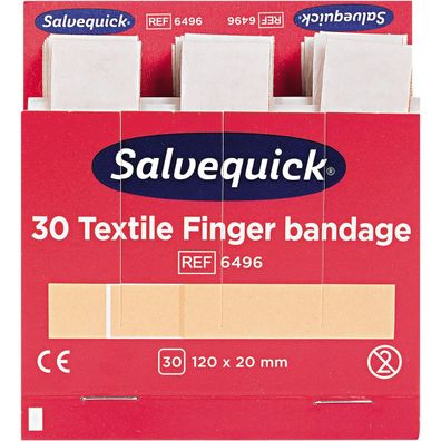 6x Salvequick Fingerverband 6496 elastisch 30 St./Pack
