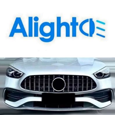 Panamericana 360 Kühlergrill Schwarz Hochglanz C für Mercedes C-Klasse W206 S206 AMG