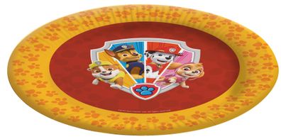 Paw Patrol Papp-Teller 23 cm 8 Stück für Motto-Party Kinder-Geburtstag Polizei