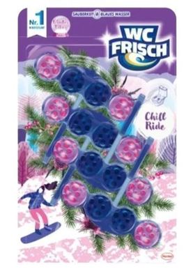 WC Frisch Toiletten-Duftspueler Chill Ride, 4er-Pack, Hergestellt in Deutschland