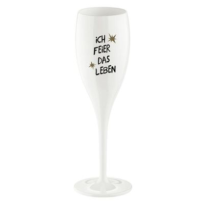koziol 4048525 - Sektglas Ich feier das Leben - CHEERS No. 1 - Superglas - 100ml