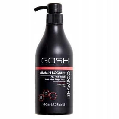 Gosh Vitamin Booster Haarshampoo 450 ml - Staerkende Vitaminpflege fuer kraftvoll