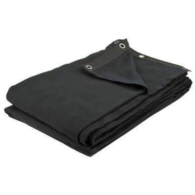 Showgear Backdrop Dekomolton 160 g/m² Schwarz - 300 x 300 cm (B x L)