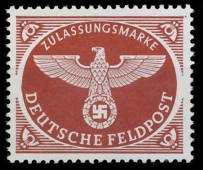 Deutsches REICH Feldpost Nr 2Ay postfrisch X99A26E