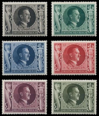 Deutsches REICH 1943 Nr 844-849 postfrisch X9CA6EA