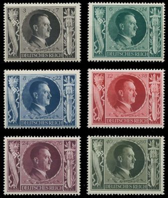 Deutsches REICH 1943 Nr 844-849 postfrisch X9CA6EE