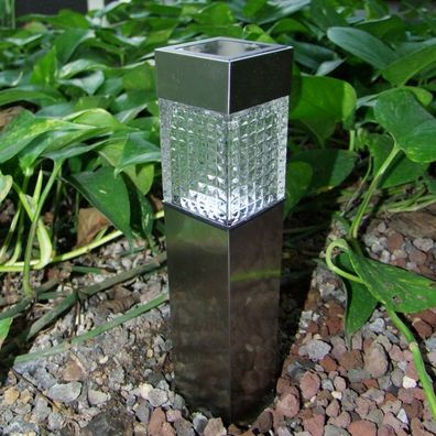 Solar Gartenwegeleuchte 27,7cm LED Gartenlampe Solarleuchte Außenleuchte Deko