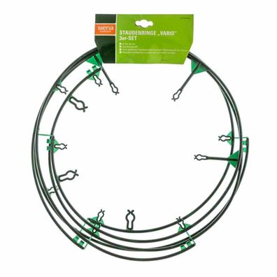 Staudenring 3er Pack 25-40 cm Durchmesser verstellbar