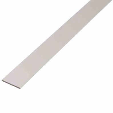 Flachstange silber-eloxiert 30 x 2 mm aluminium, 1 m