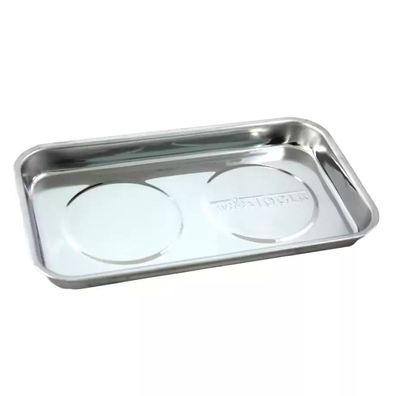 Magnetschale Edelstahl 14 x 24 cm mit PVC beschichteten Haltemagneten