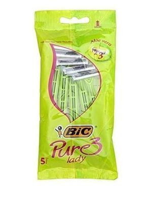 Bic Damenrasierer Pure 3 Lady - 5 Stück Packung