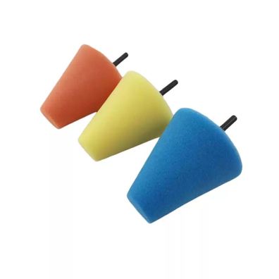 Polierkegel Set für Bohrmaschine 3 teilig 6 mm Schaft