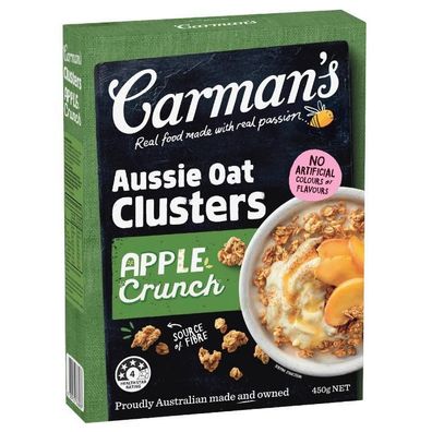Carman's Aussie Oat Clusters Apple Crunch [MHD: 12.09.2025] 450 g