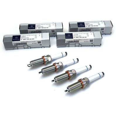 4x Mercedes-Benz Zündkerze A0001590500 M176 M177 M260 M264 AMG Silzkfr8f7s