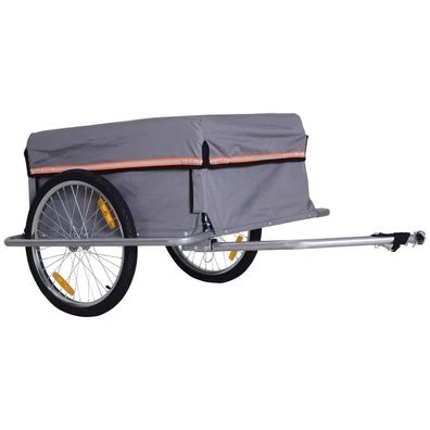 Fahrradanhänger Klappbar Lastenanhänger mit Kupplung 140 x 88 x 60 cm bis 40 kg