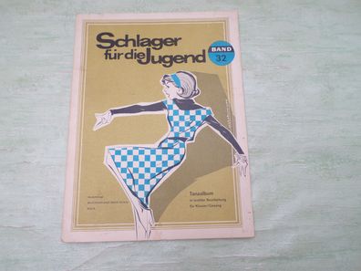 Schlager für die Jugend Tanzalbum Klavier Gesang Hans Gerig Band 32 Noten Text