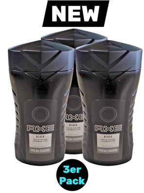 AXE Duschgel Herren Reisegröße Black Reise Urlaub Größe 3x 50ml (EUR 59,27/ L)