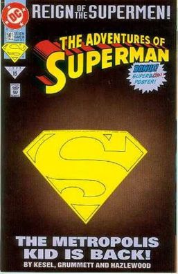 Adventures of Superman # 501 (pull-out Superboy poster, coll. ed.)) (USA, 1993)