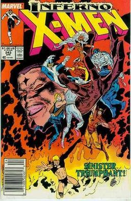 Uncanny X-Men # 243 (Marc Silvestri) (Inferno) (USA, 1989)