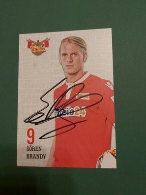Union Berlin , S. Brandy , Autogrammkarte, Fussball