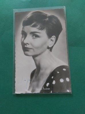 Ingrid Andree , Fernsehen , Kino, Autogrammkarte