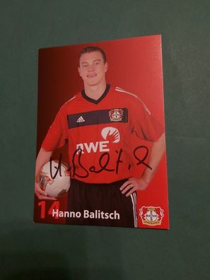 Bayer Leverkusen , H. Balitsch , Autogrammkarte, Fussball