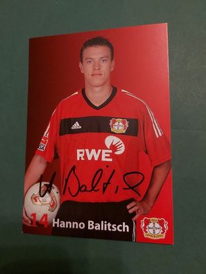 Bayer Leverkusen , H. Balitsch , Autogrammkarte, Fussball