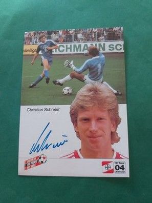 Bayer Leverkusen , C. Scheier , Autogrammkarte , Fussball