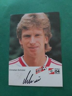 Bayer Leverkusen , C. Scheier , Autogrammkarte , Fussball