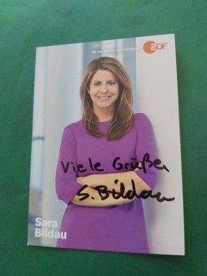 Sara Bildau , ZDF , Fernsehen , Autogrammkarte