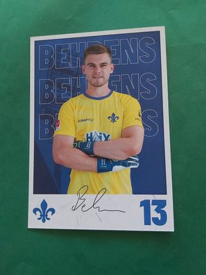 Darmstadt 98 , M. Behrens , Autogrammkarte , ussball