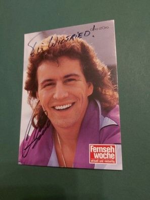 Gino d'Oro , Fernsehen , Musik , Autogrammkarte