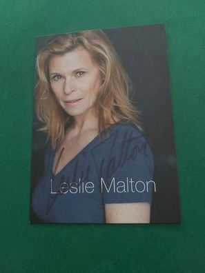Leslie Malton , Fernsehen , Autogrammkarte