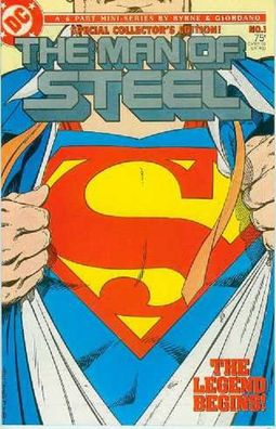 Man of Steel # 1 (of 6) (John Byrne, direct sales edition) (USA, 1986)