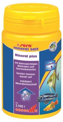 Sera Mineral Salt 105g Aufhärtesalz für Osmosewasser erhöht nur GH