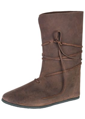 Wikinger Stiefel mit Schnürung, braun