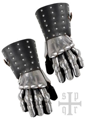 Mittelalterliche Panzerhandschuhe, Schlacht von Visby, 14. Jh., versch. Farben