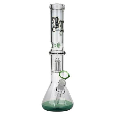 BL Glasbong Ice 4 Arm Baumperkolator seegrün - H 400mm Ø 50mm NS 19/14 WS 5mm