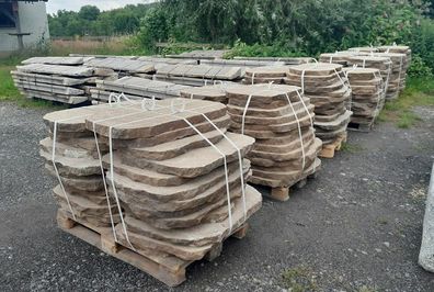 Trittplatten aus Granit, Granitplatten, Bodenplatten, Gehwegplatten, Polygonalplatten