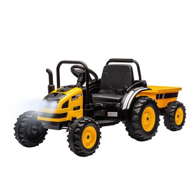 Elektrotraktor mit Anhänger Milly Mally Farmer Yellow