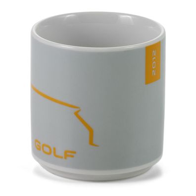 Original VW Kaffeetasse Golf Tasse Becher 250ml Porzellan grau/kurkuma 5HG069601F