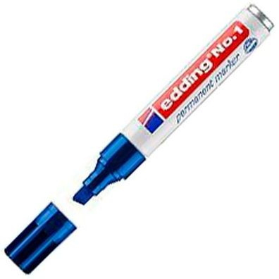 10 edding No. 1 Permanentmarker blau 1,0 - 5,0 mm